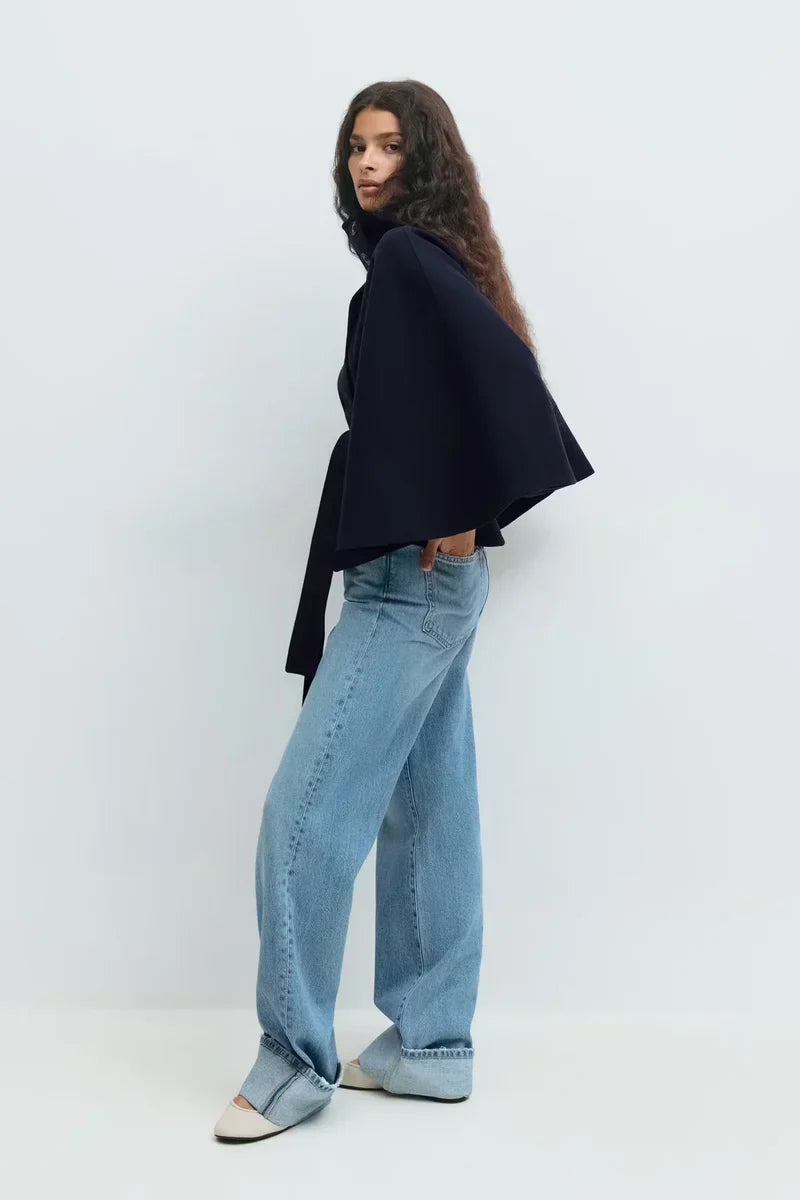 Belt cape jacket