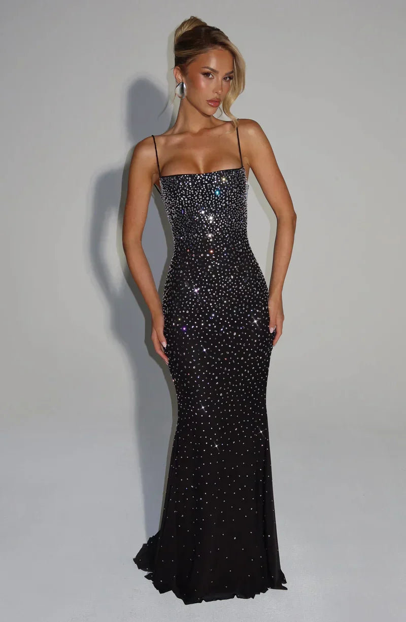 Serena Crystal Maxi Dress