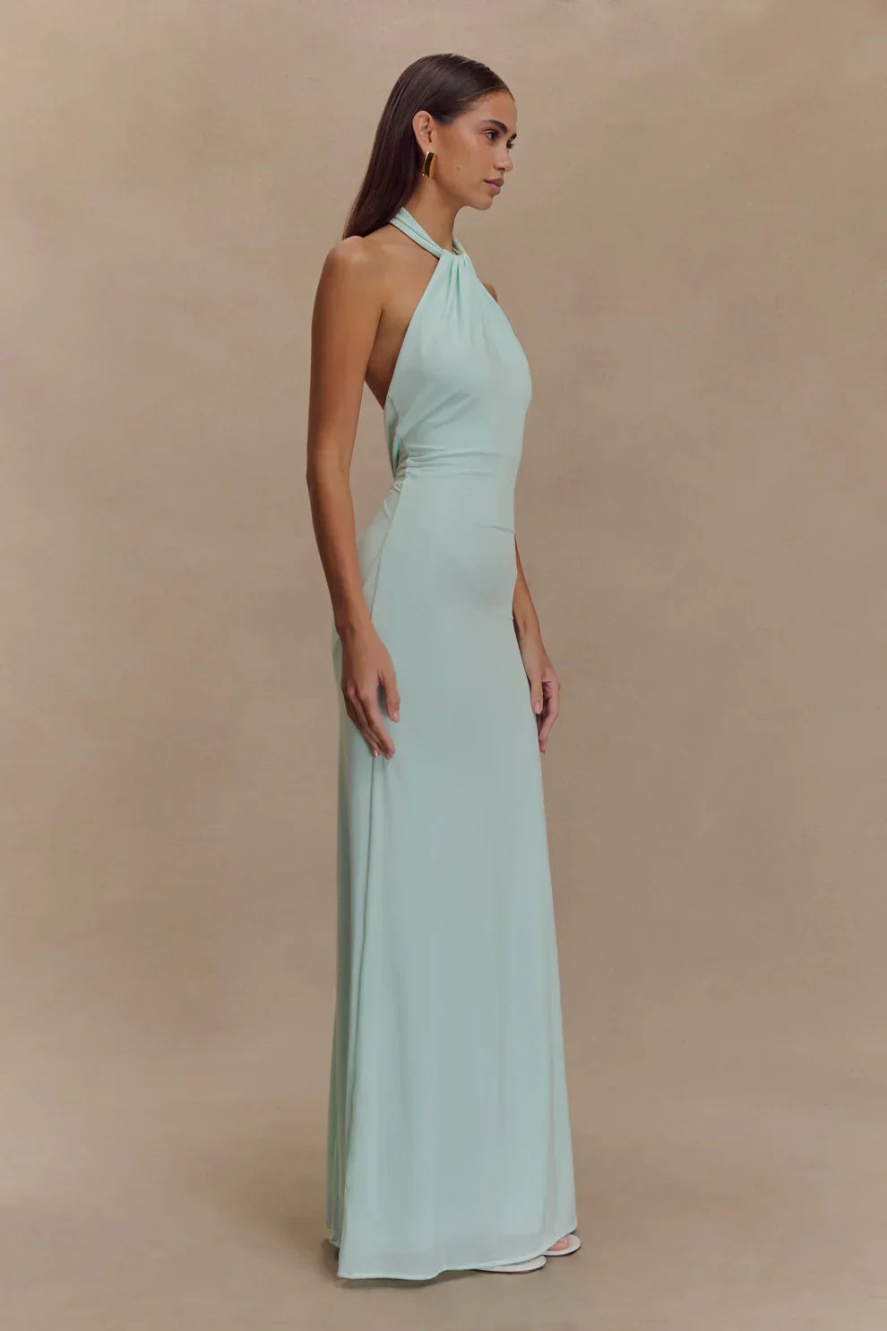Seta Halter Maxi Dress